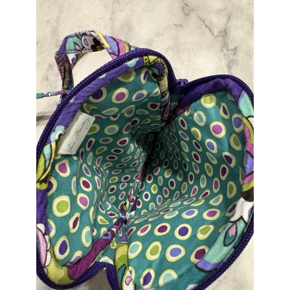 Vera Bradley Heather Mini Hipster Crossbody Bag Purple Floral Paisley Retired